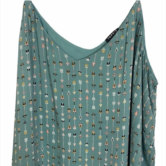 Torrid Arrow Challis Double Layer Swing Cami Size 1X - Picture 7 of 7